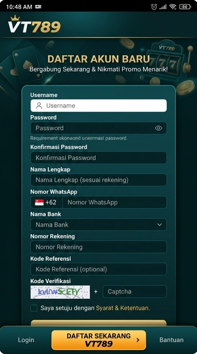Cara Mudah Buat Akun vt789 untuk Android